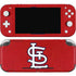MLB St. Louis Cardinals - Solid Distressed Nintendo Switch Lite Skin